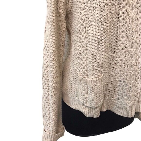 𝅺ASOS Boatneck Cable Knit Sweater Size 14 - Picture 3 of 12